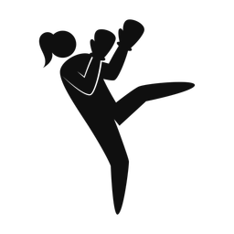 Kickboxing - Female | Strike | Silhouette | v1