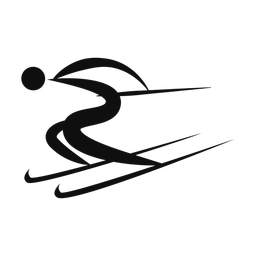 Downhill Skiing - Male | Motion | Silhouette | v1