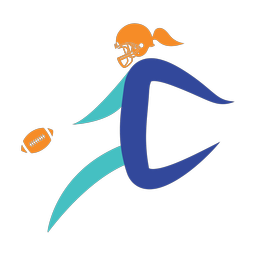American Football Punter - Female | Motion | 3 Colored | v1