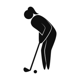 Golf - Female | Strike | Silhouette | v1