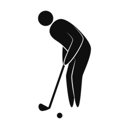 Golf - Male | Strike | Silhouette | v1