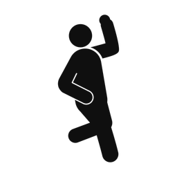 Cricket Bowler - Male | Round | Silhouette | v1