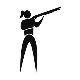 Skeet Shooting - Female | Motion | Silhouette | v1