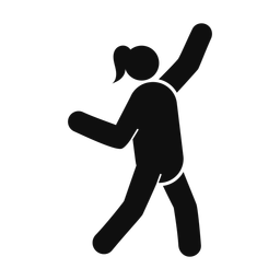 Dancing - Female | Round | Silhouette | v2