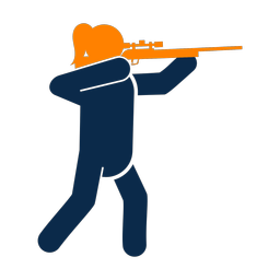 Hunting - Female | Round | 2 Colored | v1