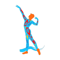Dancing - Male | Splash | Colorful | v2