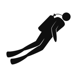 Scuba Diving - Male | Strike | Silhouette | v1