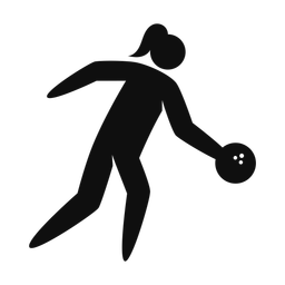 Bowling - Female | Strike | Silhouette | v2