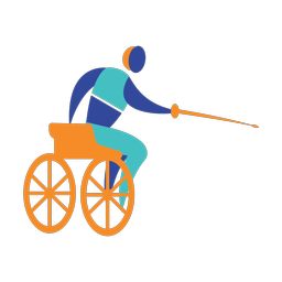 Wheelchair Fencing - Male | Motion | 3 Colored | v1
