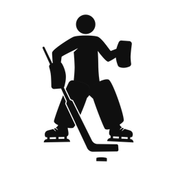 Ice Hockey Goalie - Male | Strike | Silhouette | v2