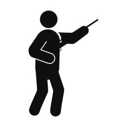 Hunting - Male | Round | Silhouette | v3