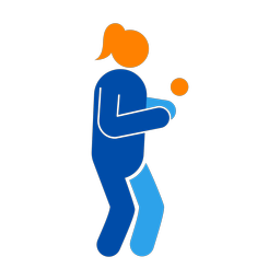 Cricket Fielder - Female | Round | 3 Colored | v1