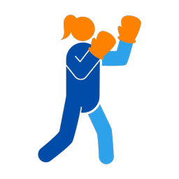 Boxing - Female | Round | 3 Colored | v1