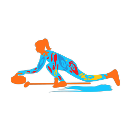 Curling - Female | Splash | Colorful | v2