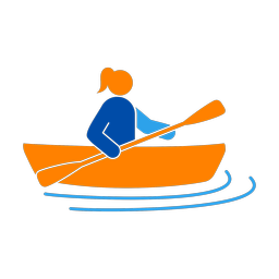 Kayak Racing - Female | Round | 3 Colored | v1