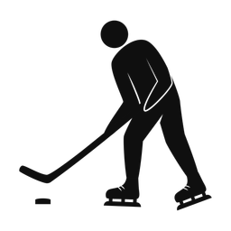 Ice Hockey Player - Male | Strike | Silhouette | v4