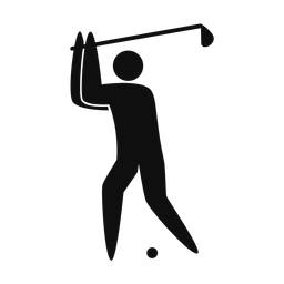 Golf - Male | Strike | Silhouette | v4