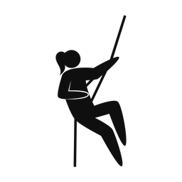 Rock Climbing - Female | Strike | Silhouette | v1