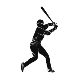 Baseball Batter - Male | Promax | Silhouette | v2