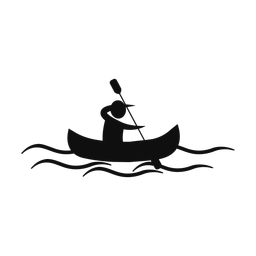 Canoeing - Male | Motion | Silhouette | v1