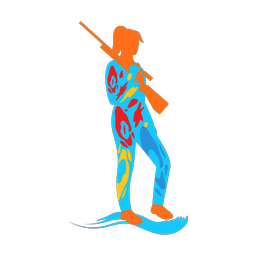 Hunting - Female | Splash | Colorful | v2