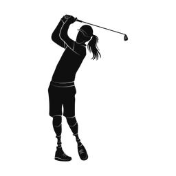 Disability Golf - Female | Promax | Silhouette | v1