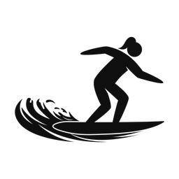 Surfing - Female | Strike | Silhouette | v4
