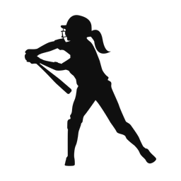 Softball Batter - Female | Classic | Silhouette | v2