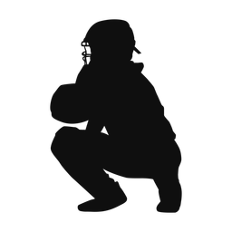Baseball Catcher - Male | Classic | Silhouette | v3