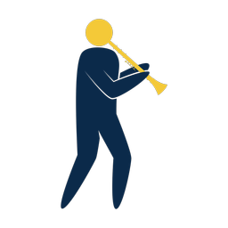 Marching Clarinetist - Male | Strike | 2 Colored | v1