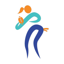 Flag Football Quarterback - Female | Motion | 3 Colored | v1