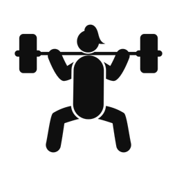 Power Lifter - Female | Round | Silhouette | v2
