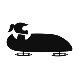 Bobsled Racing - Female | Motion | Silhouette | v1