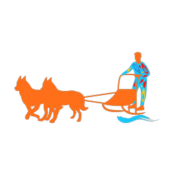 Sled Dog Racing - Male | Splash | Colorful | v2
