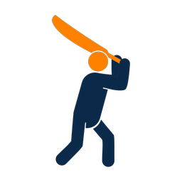 Cricket Batter - Male | Round | 2 Colored | v1