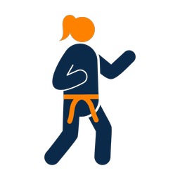 Karate - Female | Round | 2 Colored | v3