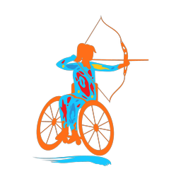 Para Archery - Female | Splash | Colorful | v1