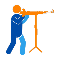 Air Rifle - Male | Round | 3 Colored | v1