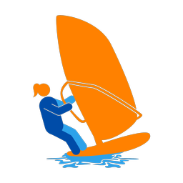 Windsurfing - Female | Round | 3 Colored | v1