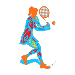 Tennis - Female | Splash | Colorful | v4