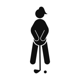 Golf - Female | Round | Silhouette | v2