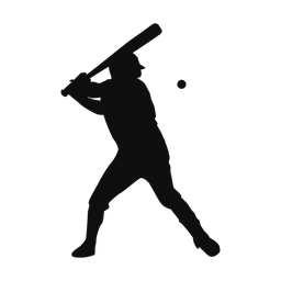 Baseball Batter - Male | Classic | Silhouette | v1