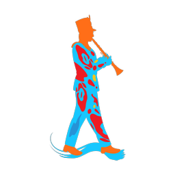 Marching Clarinetist - Male | Splash | Colorful | v1