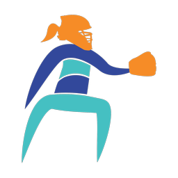 Softball Catcher - Female | Motion | 3 Colored | v1