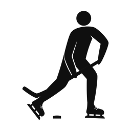 Ice Hockey Player - Male | Strike | Silhouette | v2