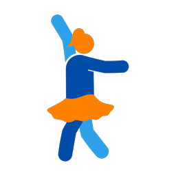 Ballet Dancing - Female | Round | 3 Colored | v3