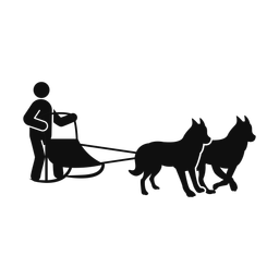 Sled Dog Racing - Male | Round | Silhouette | v3