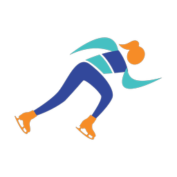 Speed Skating - Female | Motion | 3 Colored | v6