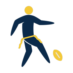 Flag Football Punter - Male | Strike | 2 Colored | v1