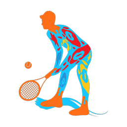 Tennis - Male | Splash | Colorful | v5